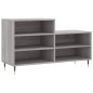 vidaXL Scarpiera Grigio Sonoma 102x36x60 cm in Legno Multistrato