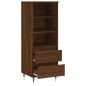 vidaXL Credenza Rovere Marrone 40x36x110 cm in Legno Multistrato vidaXL Credenza Rovere Marrone 40x36x110 cm in Legno Multistrato