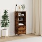 vidaXL Credenza Rovere Fumo 40x36x110 cm in Legno Multistrato vidaXL Credenza Rovere Fumo 40x36x110 cm in Legno Multistrato