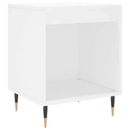vidaXL Comodino Bianco 40x35x50 cm in Legno Multistrato