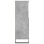 vidaXL Credenza Grigio Cemento 60x36x110 cm in Legno Multistrato