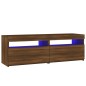 Mobile Porta TV con Luci LED Rovere Marrone 120x35x40 cm Mobile Porta TV con Luci LED Rovere Marrone 120x35x40 cm
