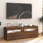 Mobile Porta TV con Luci LED Rovere Marrone 120x35x40 cm Mobile Porta TV con Luci LED Rovere Marrone 120x35x40 cm