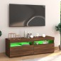 Mobile Porta TV con Luci LED Rovere Marrone 120x35x40 cm Mobile Porta TV con Luci LED Rovere Marrone 120x35x40 cm