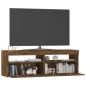 Mobile Porta TV con Luci LED Rovere Fumo 120x35x40 cm Mobile Porta TV con Luci LED Rovere Fumo 120x35x40 cm