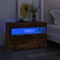 Mobile Porta TV con Luci LED Rovere Fumo 60x35x40 cm Mobile Porta TV con Luci LED Rovere Fumo 60x35x40 cm