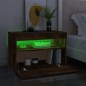 Mobile Porta TV con Luci LED Rovere Fumo 60x35x40 cm Mobile Porta TV con Luci LED Rovere Fumo 60x35x40 cm