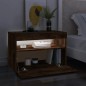 Mobile Porta TV con Luci LED Rovere Fumo 60x35x40 cm Mobile Porta TV con Luci LED Rovere Fumo 60x35x40 cm