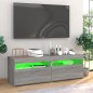 Mobili TV con Luci LED 2 pz Grigio Sonoma 60x35x40 cm
