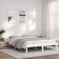 vidaXL Giroletto Bianco 140x200 cm in Legno Massello di Pino vidaXL Giroletto Bianco 140x200 cm in Legno Massello di Pino