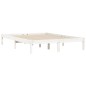 vidaXL Giroletto Bianco 140x200 cm in Legno Massello di Pino vidaXL Giroletto Bianco 140x200 cm in Legno Massello di Pino