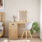vidaXL Toeletta con Luci LED Rovere Sonoma 90x42x132,5 cm vidaXL Toeletta con Luci LED Rovere Sonoma 90x42x132,5 cm
