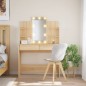vidaXL Toeletta con Luci LED Rovere Sonoma 96x40x142 cm vidaXL Toeletta con Luci LED Rovere Sonoma 96x40x142 cm