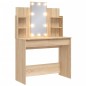 vidaXL Toeletta con Luci LED Rovere Sonoma 96x40x142 cm vidaXL Toeletta con Luci LED Rovere Sonoma 96x40x142 cm