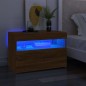 Mobili Porta TV con Luci LED 2 pz Rovere Marrone 60x35x40 cm Mobili Porta TV con Luci LED 2 pz Rovere Marrone 60x35x40 cm