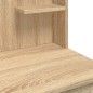 vidaXL Toeletta con Luci LED Rovere Sonoma 96x40x142 cm vidaXL Toeletta con Luci LED Rovere Sonoma 96x40x142 cm
