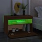 Mobili Porta TV con Luci LED 2 pz Rovere Marrone 60x35x40 cm Mobili Porta TV con Luci LED 2 pz Rovere Marrone 60x35x40 cm