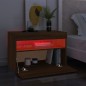 Mobili Porta TV con Luci LED 2 pz Rovere Marrone 60x35x40 cm Mobili Porta TV con Luci LED 2 pz Rovere Marrone 60x35x40 cm