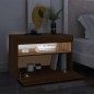 Mobili Porta TV con Luci LED 2 pz Rovere Marrone 60x35x40 cm Mobili Porta TV con Luci LED 2 pz Rovere Marrone 60x35x40 cm