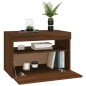 Mobili Porta TV con Luci LED 2 pz Rovere Marrone 60x35x40 cm Mobili Porta TV con Luci LED 2 pz Rovere Marrone 60x35x40 cm
