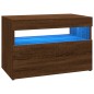 Mobili Porta TV con Luci LED 2 pz Rovere Marrone 60x35x40 cm Mobili Porta TV con Luci LED 2 pz Rovere Marrone 60x35x40 cm