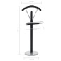 vidaXL Appendiabiti 45x35x107 cm Nero e Grigio vidaXL Appendiabiti 45x35x107 cm Nero e Grigio
