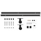 vidaXL Porta Scorrevole con Set Hardware 80x210 cm Legno Massello Pino