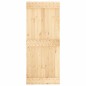 vidaXL Porta Scorrevole con Set Hardware 85x210 cm Legno Massello Pino vidaXL Porta Scorrevole con Set Hardware 85x210 cm Legno Massello Pino