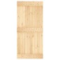 vidaXL Porta Scorrevole con Set Hardware 95x210 cm Legno Massello Pino vidaXL Porta Scorrevole con Set Hardware 95x210 cm Legno Massello Pino