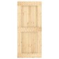 vidaXL Porta Scorrevole con Set Hardware 90x210 cm Legno Massello Pino vidaXL Porta Scorrevole con Set Hardware 90x210 cm Legno Massello Pino