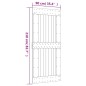 vidaXL Porta Scorrevole con Set Hardware 90x210 cm Legno Massello Pino vidaXL Porta Scorrevole con Set Hardware 90x210 cm Legno Massello Pino