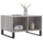 vidaXL Tavolino da Salotto grigio sonoma 60x50x36,5 cm in Multistrato