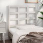 Testiera per Letto Bianca 105,5x4x100 cm Legno Massello di Pino Testiera per Letto Bianca 105,5x4x100 cm Legno Massello di Pino