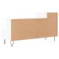 vidaXL Mobile Porta TV Bianco Lucido 100x35x55 cm in Legno Multistrato vidaXL Mobile Porta TV Bianco Lucido 100x35x55 cm in Legno Multistrato