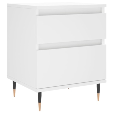 vidaXL Comodino Bianco 40x35x50 cm in Legno Multistrato