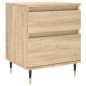 vidaXL Comodini 2pz Rovere Sonoma 40x35x50 cm in Legno Multistrato vidaXL Comodini 2pz Rovere Sonoma 40x35x50 cm in Legno Multistrato
