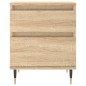 vidaXL Comodini 2pz Rovere Sonoma 40x35x50 cm in Legno Multistrato vidaXL Comodini 2pz Rovere Sonoma 40x35x50 cm in Legno Multistrato