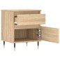 vidaXL Comodini 2pz Rovere Sonoma 40x35x50 cm in Legno Multistrato vidaXL Comodini 2pz Rovere Sonoma 40x35x50 cm in Legno Multistrato