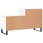 vidaXL Scarpiera Bianco Lucido 102x36x60 cm in Legno Multistrato