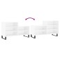 vidaXL Scarpiera Bianco Lucido 102x36x60 cm in Legno Multistrato
