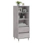 vidaXL Credenza Grigio Sonoma 40x36x110 cm in Legno Multistrato vidaXL Credenza Grigio Sonoma 40x36x110 cm in Legno Multistrato
