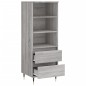 vidaXL Credenza Grigio Sonoma 40x36x110 cm in Legno Multistrato vidaXL Credenza Grigio Sonoma 40x36x110 cm in Legno Multistrato