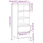 vidaXL Credenza Grigio Sonoma 40x36x110 cm in Legno Multistrato vidaXL Credenza Grigio Sonoma 40x36x110 cm in Legno Multistrato