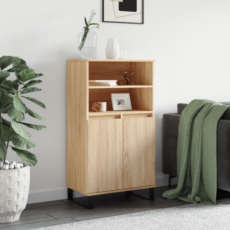 vidaXL Credenza Rovere Sonoma 60x36x110 cm in Legno Multistrato