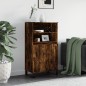 vidaXL Credenza Rovere Fumo 60x36x110 cm in Legno Multistrato vidaXL Credenza Rovere Fumo 60x36x110 cm in Legno Multistrato