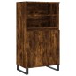 vidaXL Credenza Rovere Fumo 60x36x110 cm in Legno Multistrato vidaXL Credenza Rovere Fumo 60x36x110 cm in Legno Multistrato