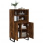 vidaXL Credenza Rovere Fumo 60x36x110 cm in Legno Multistrato vidaXL Credenza Rovere Fumo 60x36x110 cm in Legno Multistrato