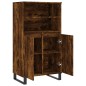 vidaXL Credenza Rovere Fumo 60x36x110 cm in Legno Multistrato vidaXL Credenza Rovere Fumo 60x36x110 cm in Legno Multistrato