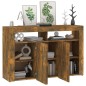Credenza con Luci LED Rovere Fumo 115,5x30x75 cm Credenza con Luci LED Rovere Fumo 115,5x30x75 cm