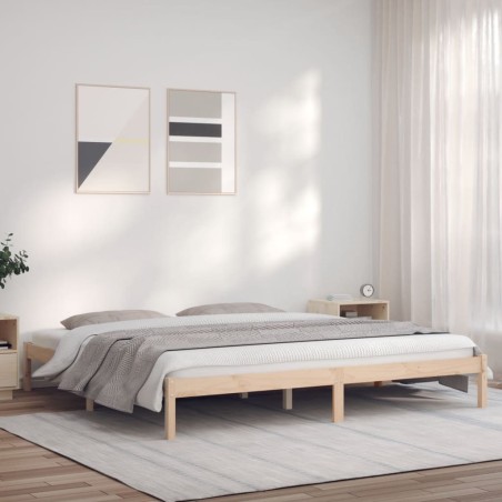 vidaXL Giroletto 180x200 cm Legno Massello di Pino 6FT Super King